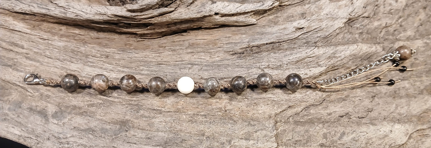 White Moonstone & Coffee Spectralite