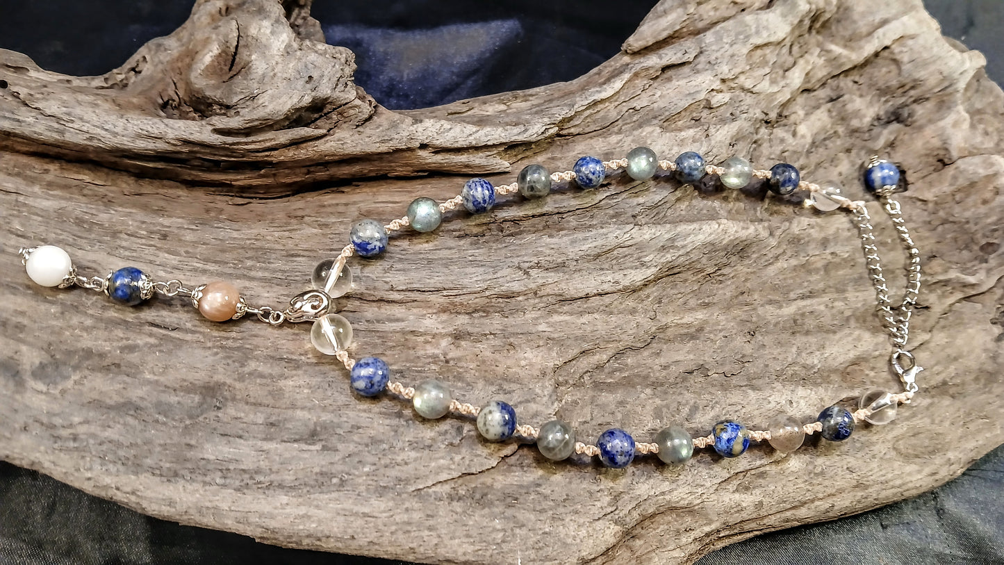 Sunstone and Moonstone Necklace