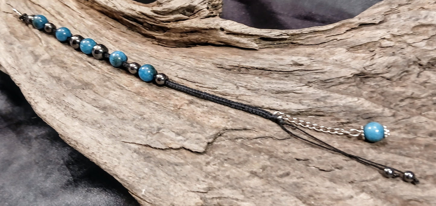 Blue Apatite & Hematite