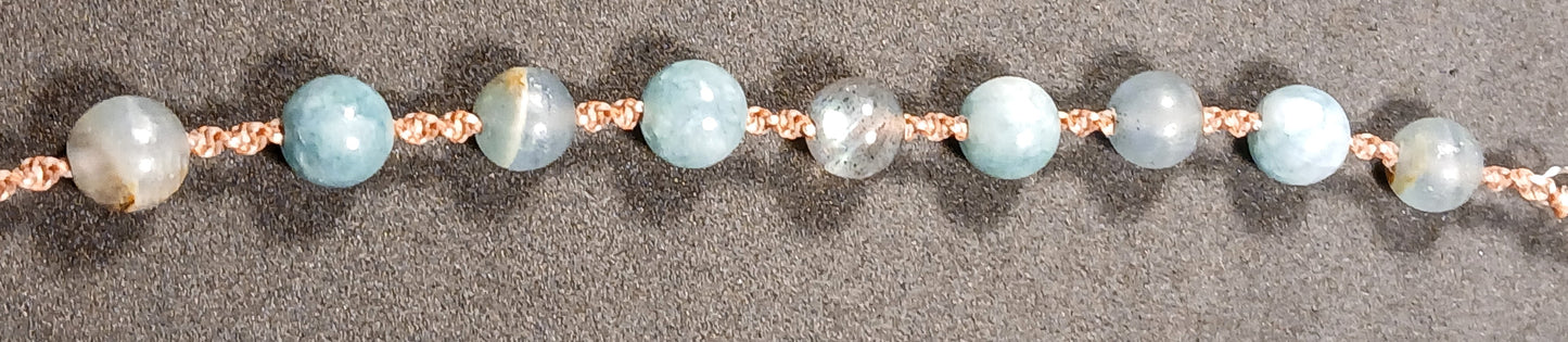 Labradorite, Blue Angelite & Blue Calcite