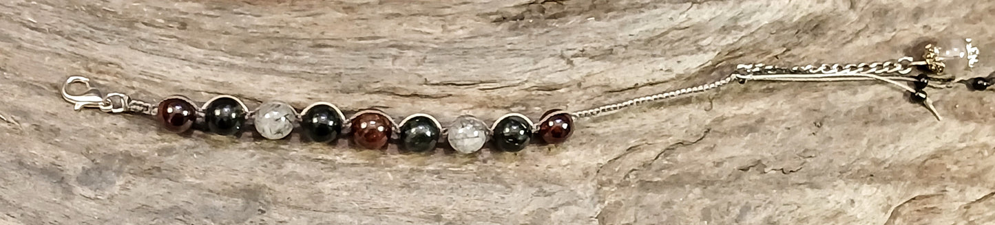 Garnet, Arfvedsonite, Tormalated Quartz