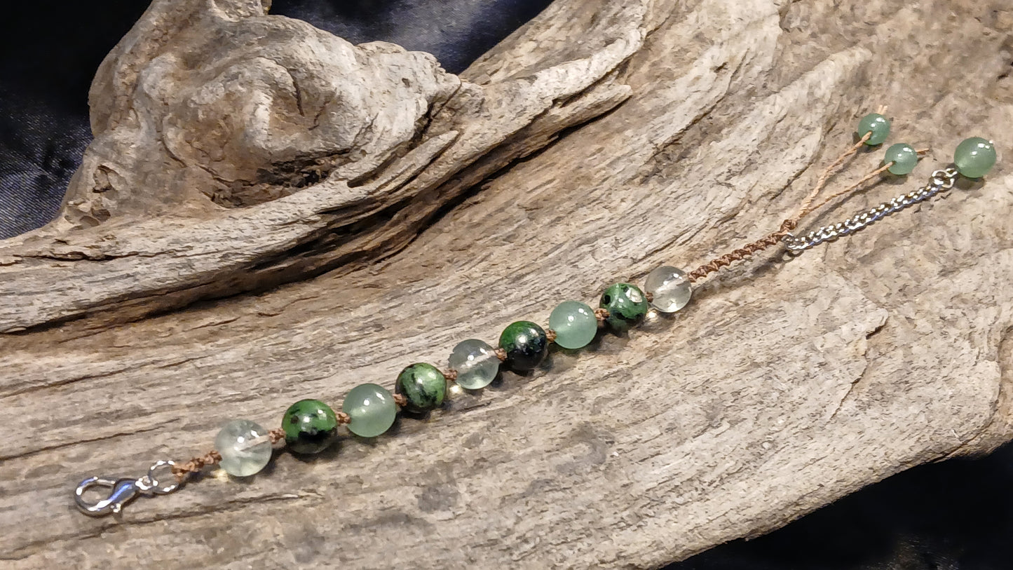 Flourite, Zoisite & Adventurine
