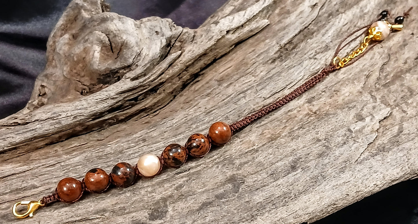 Sunstone & Mahogany Obsidian