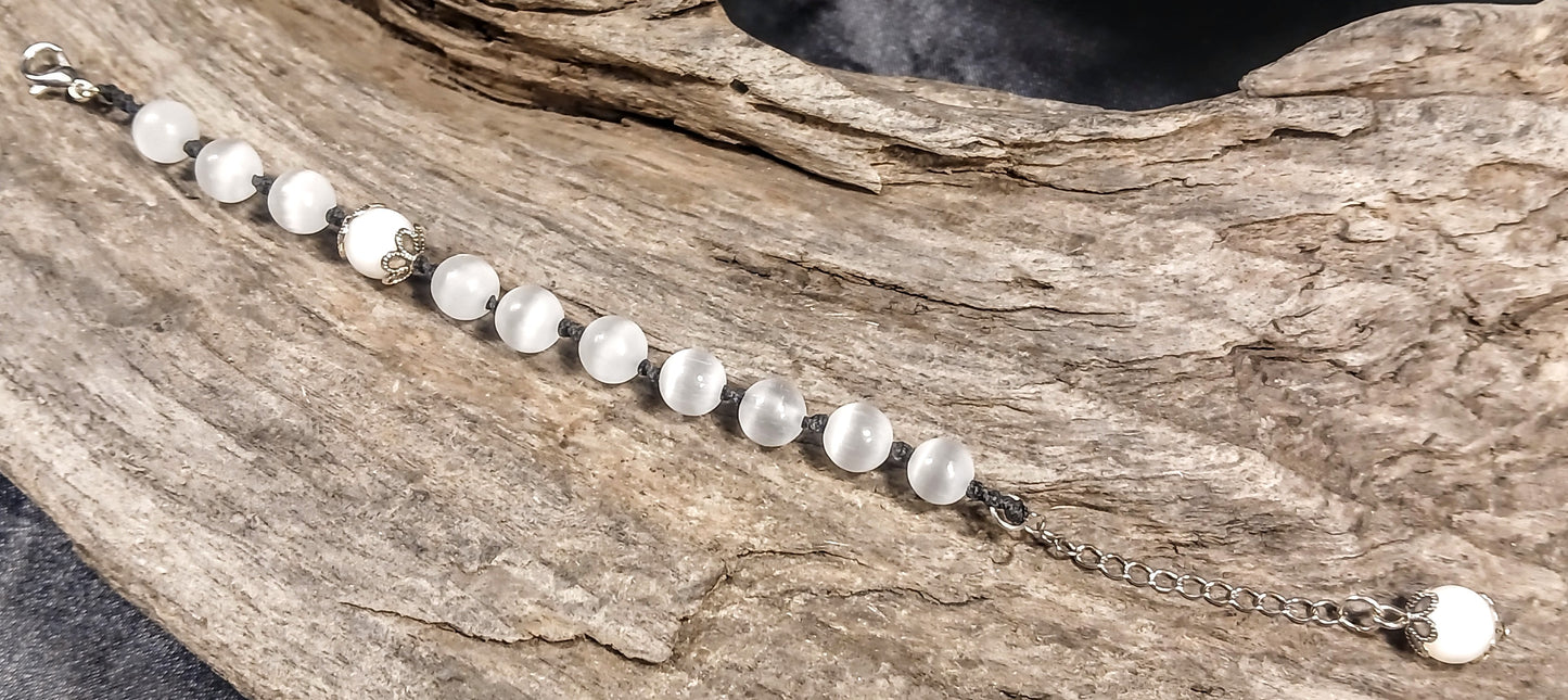 White Moonstone & Satin Spar