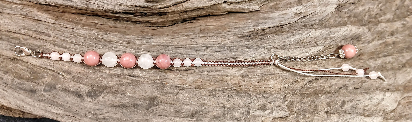 Rhodonite & Rose Quartz