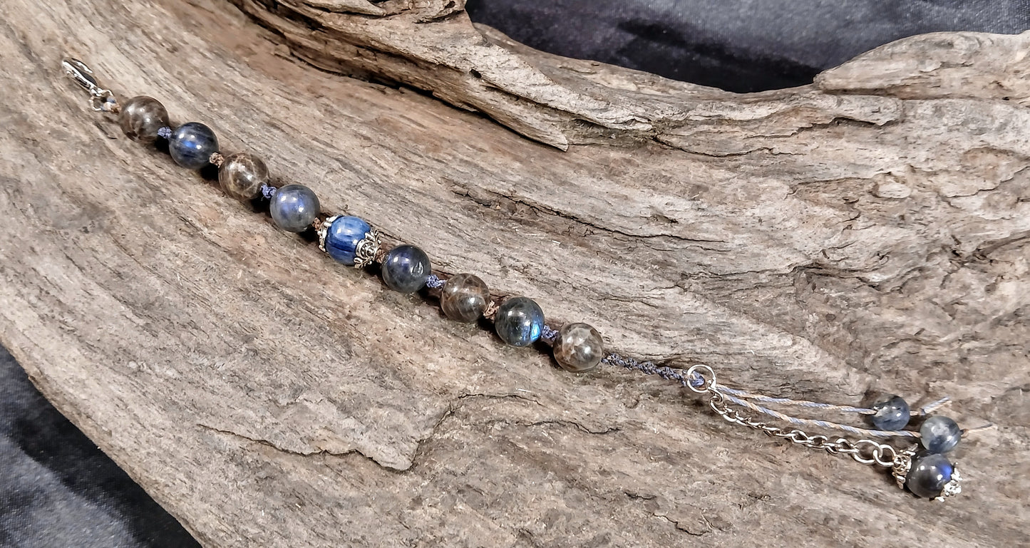 Blue Kyanite, Spectralite and Coffee Spectralite