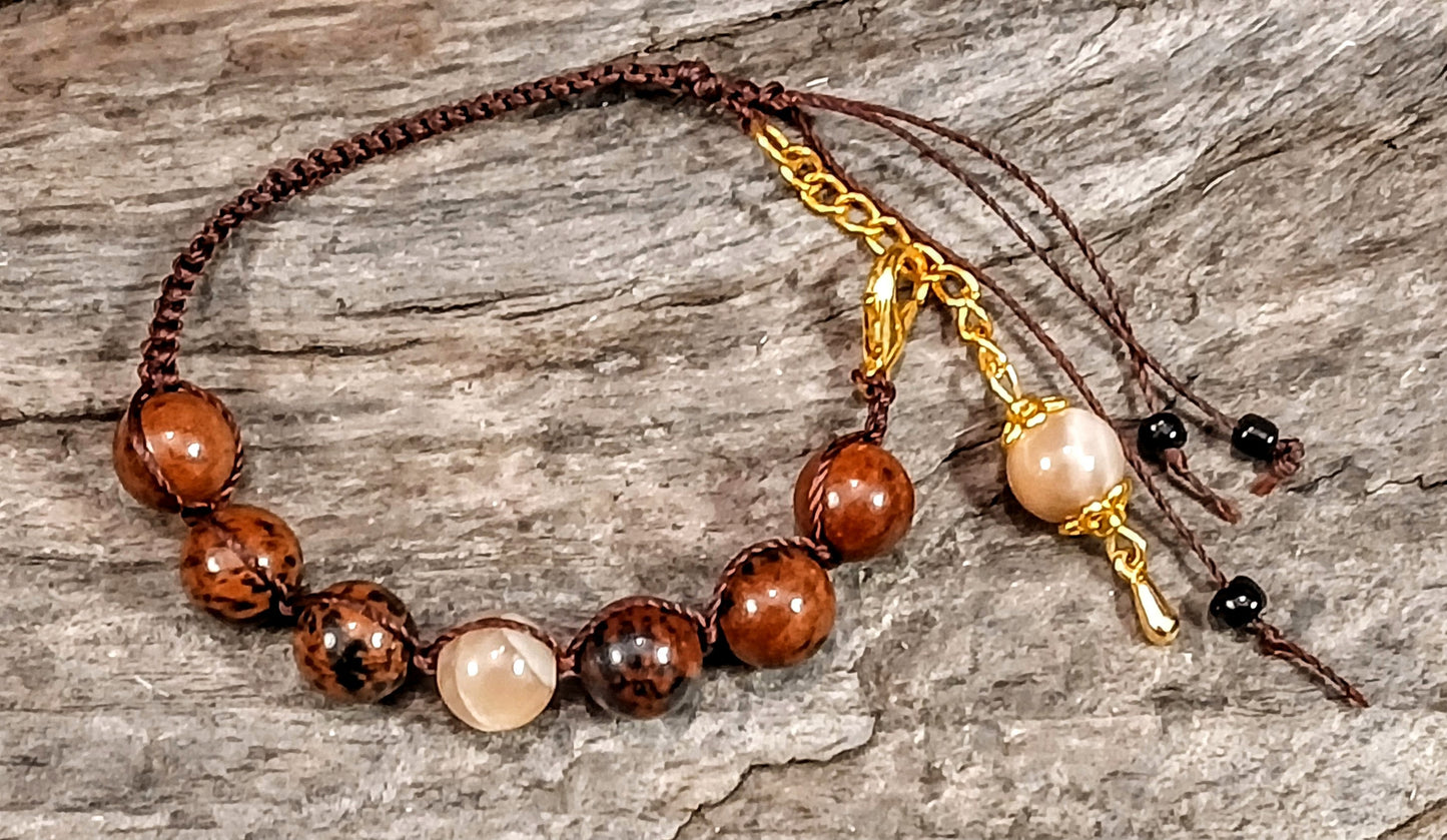 Sunstone & Mahogany Obsidian