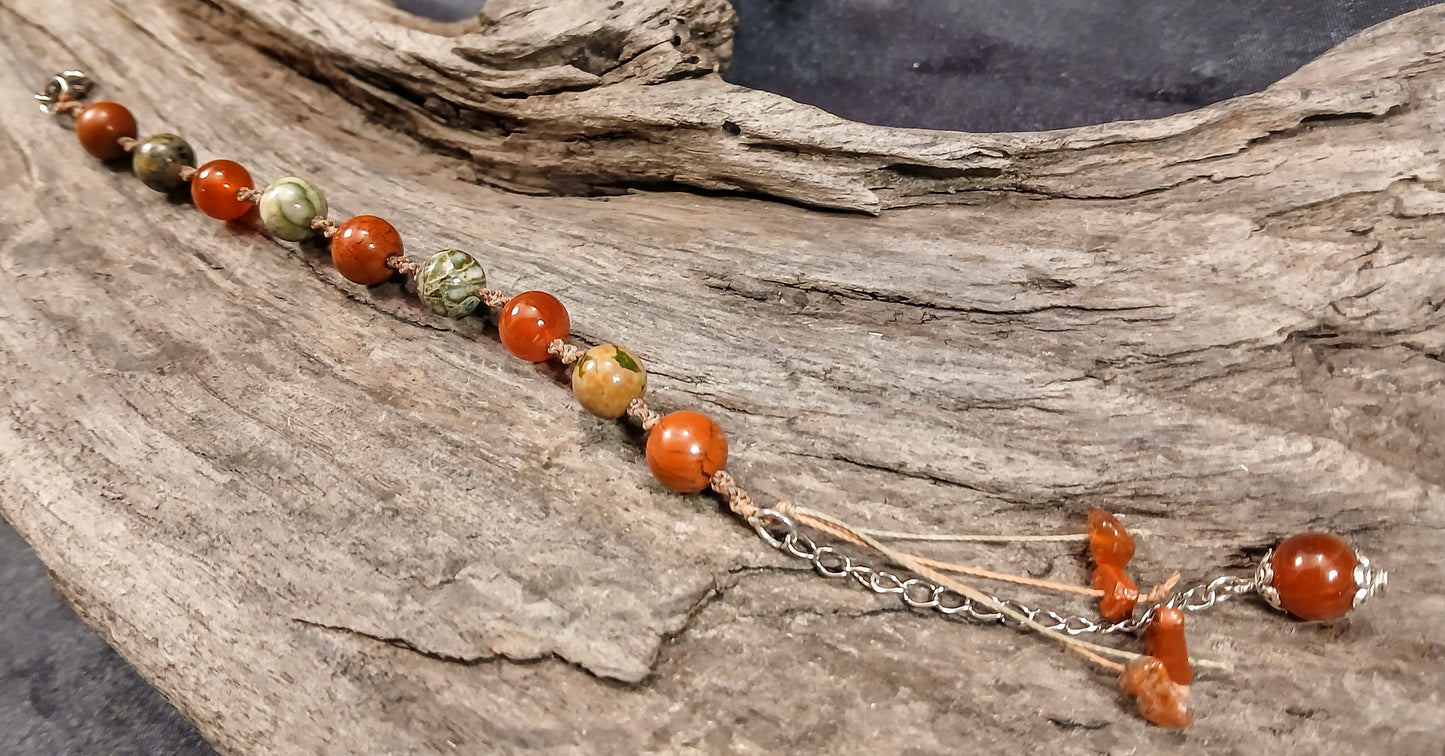 Red and Green Jasper & Carnelian
