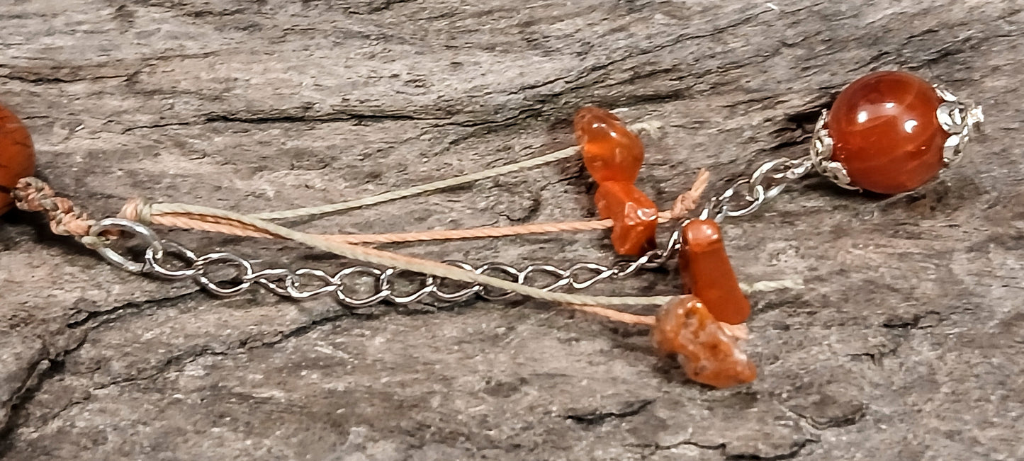Red and Green Jasper & Carnelian