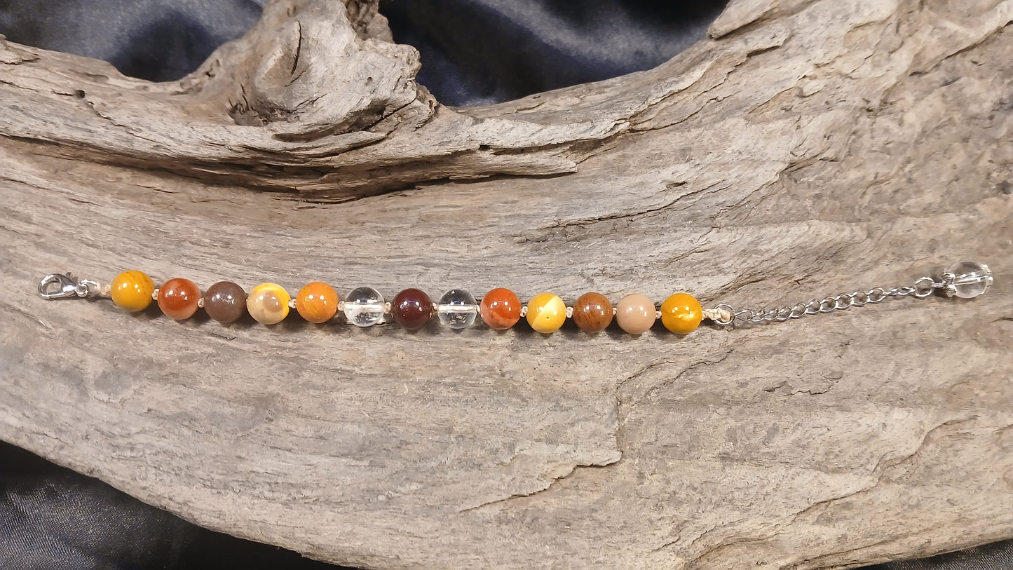 Clear Quartz & Mookaite