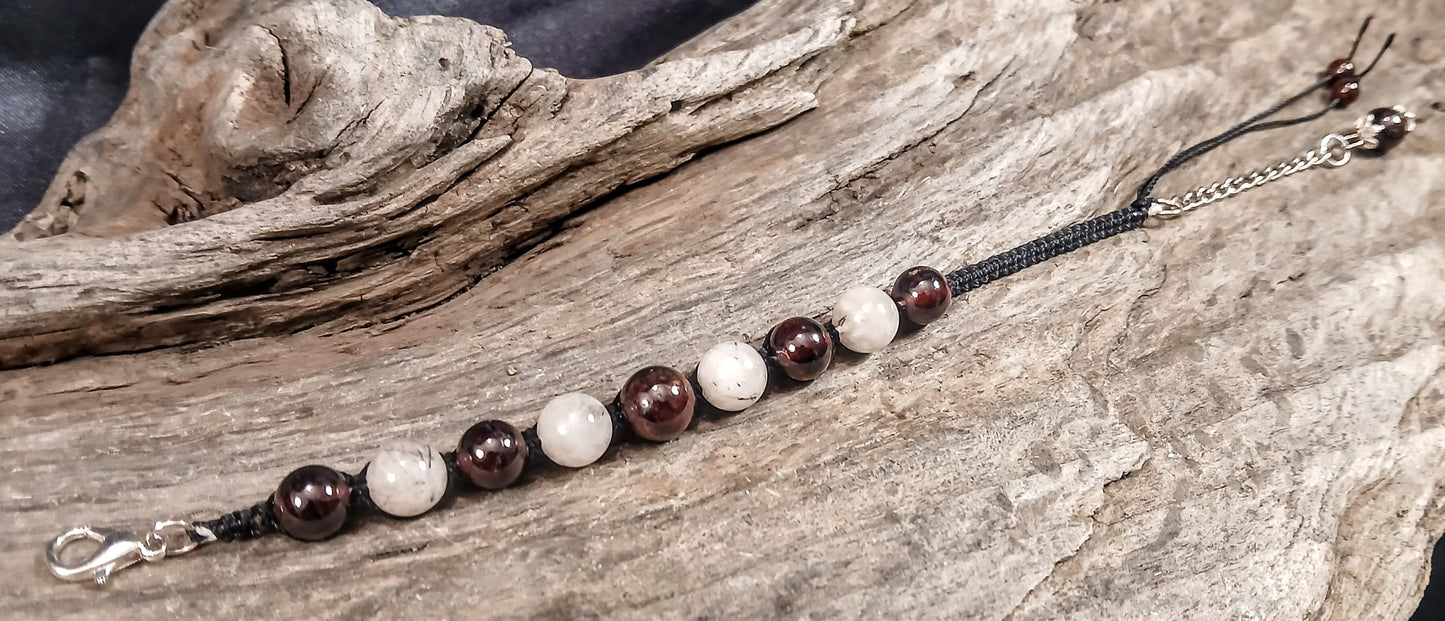 Garnet & Tormalated Quartz