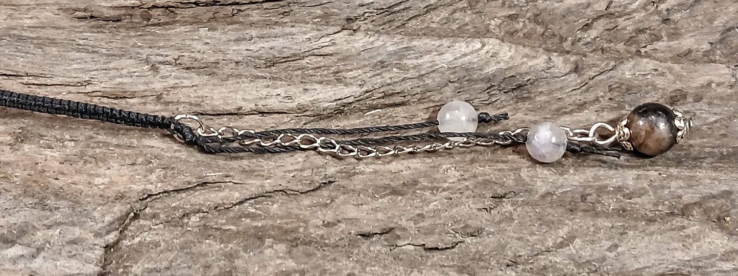 Chiastolite, Black Tormaline with Quartz Inclusions, Tormalated Quartz, Clear Himalayan Quartz & Milky Quartz