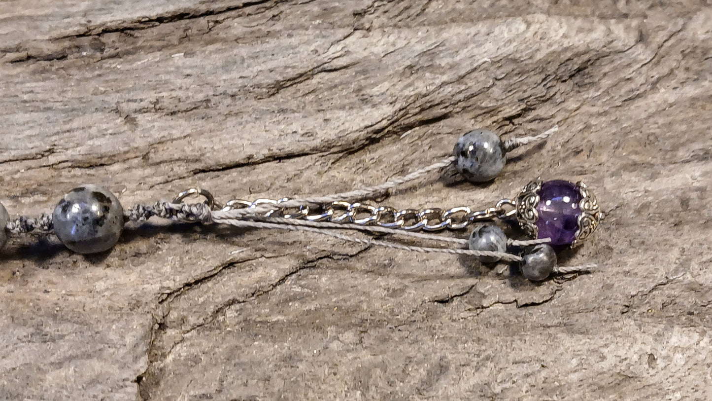 Amethyst & Larvikite