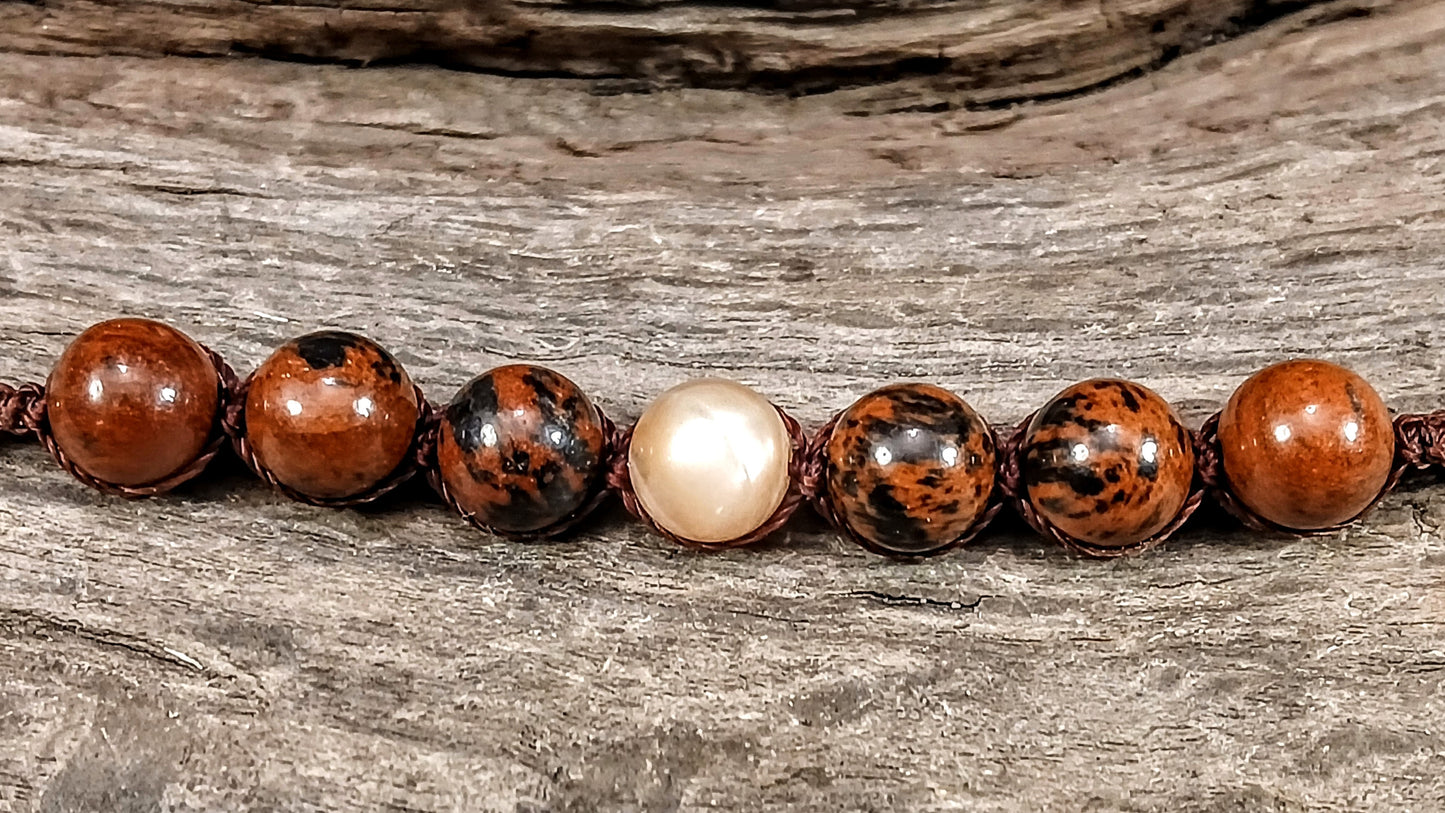 Sunstone & Mahogany Obsidian
