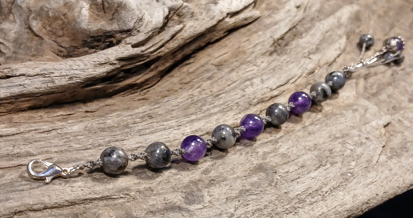 Amethyst & Larvikite
