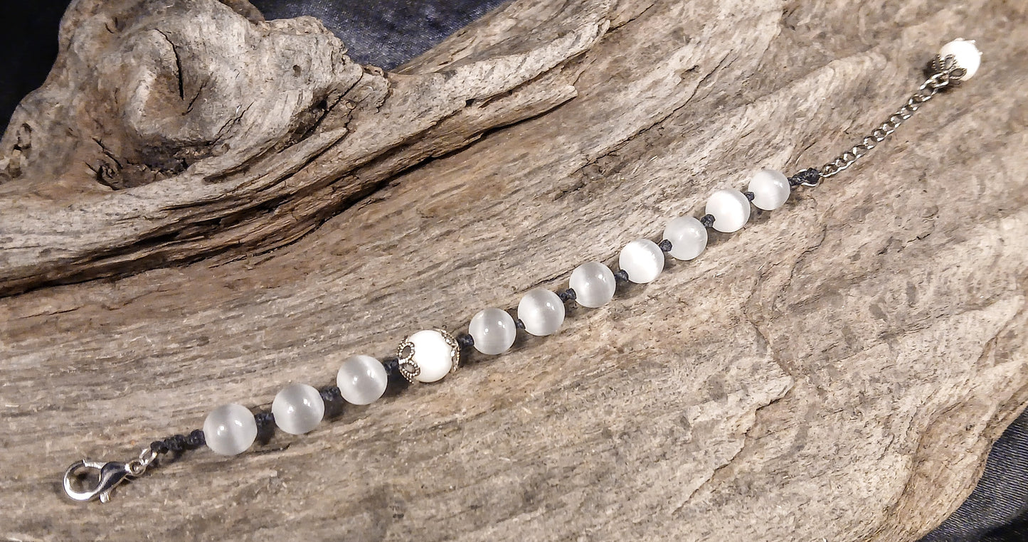 White Moonstone & Satin Spar