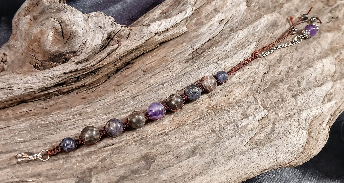 Amethyst, Iolite & Coffee Spectralite