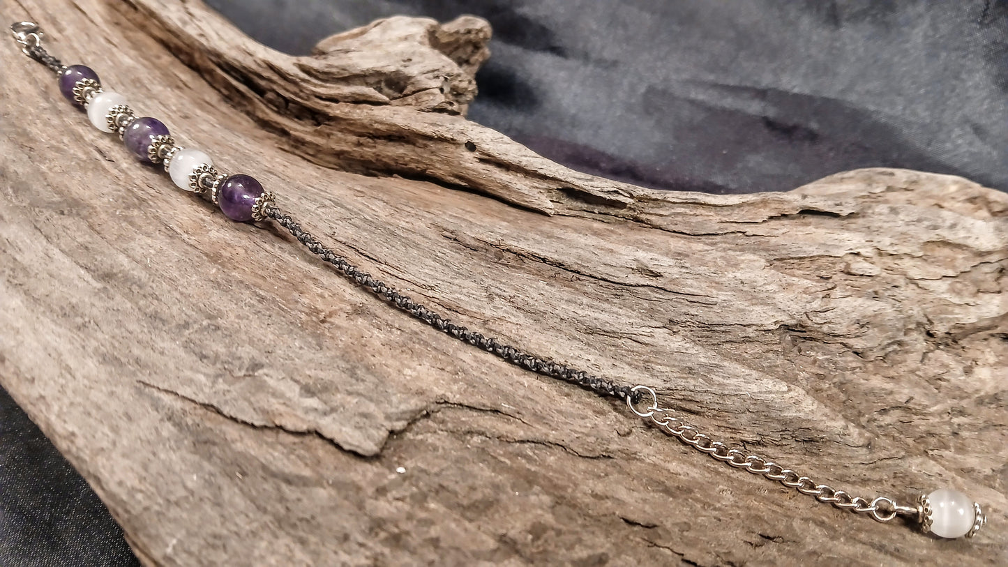 Amethyst & Satin Spar