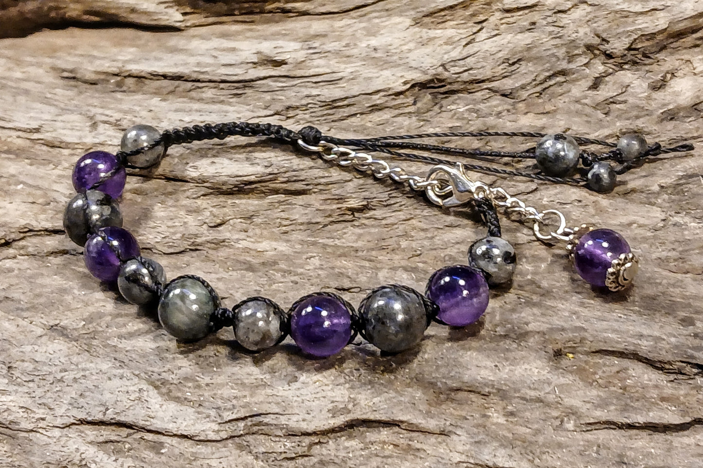 Eagle Eye, Larvikite and Amethyst