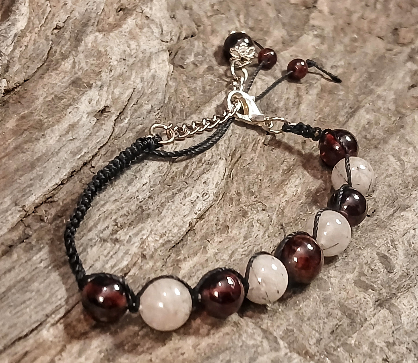 Garnet & Tormalated Quartz