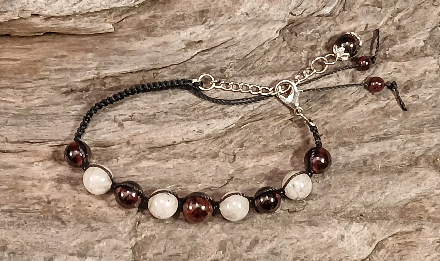 Garnet & Tormalated Quartz