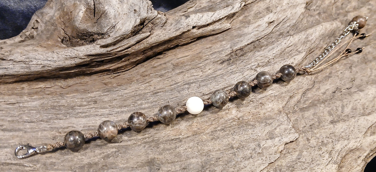 White Moonstone & Coffee Spectralite