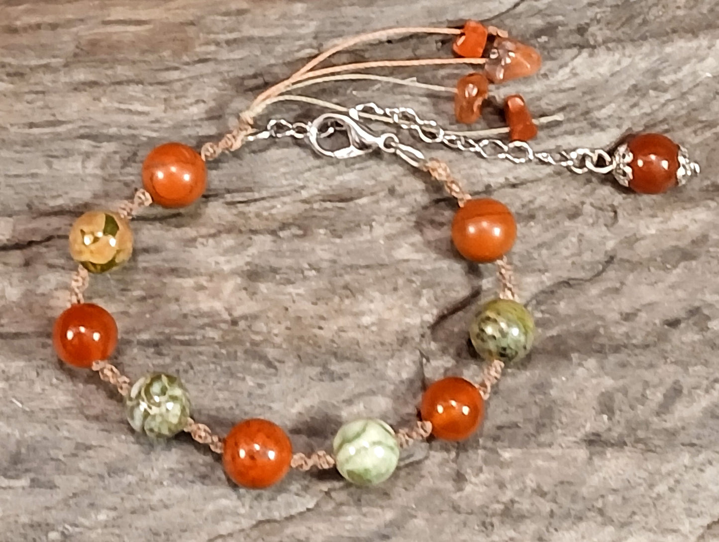 Red and Green Jasper & Carnelian