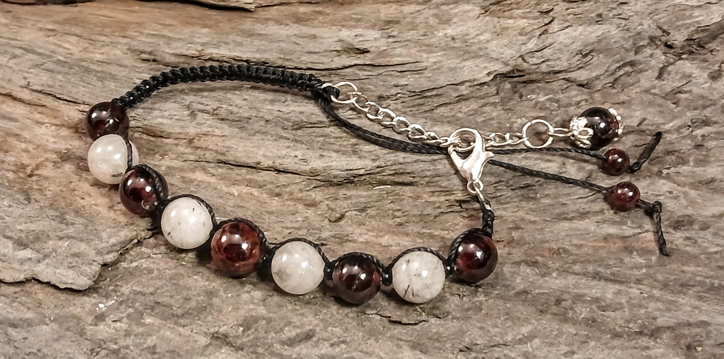 Garnet & Tormalated Quartz