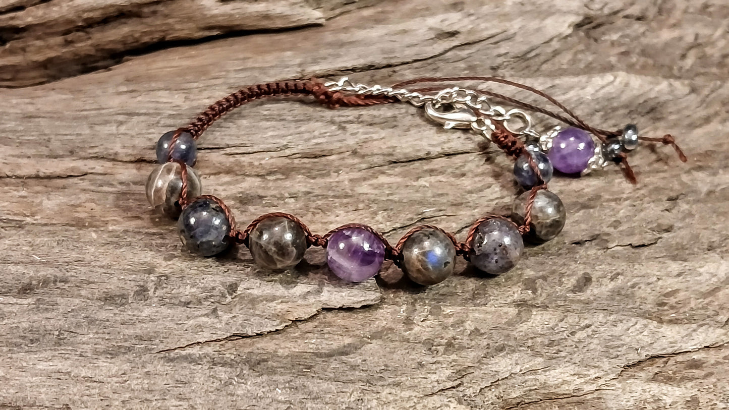 Amethyst, Iolite & Coffee Spectralite