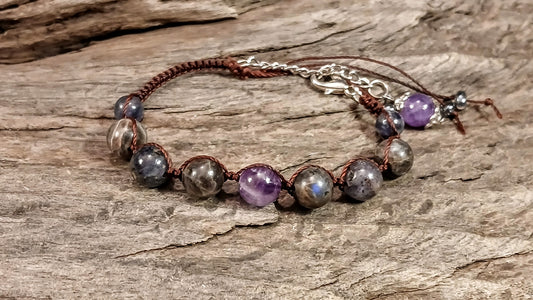 Amethyst, Iolite & Coffee Spectralite