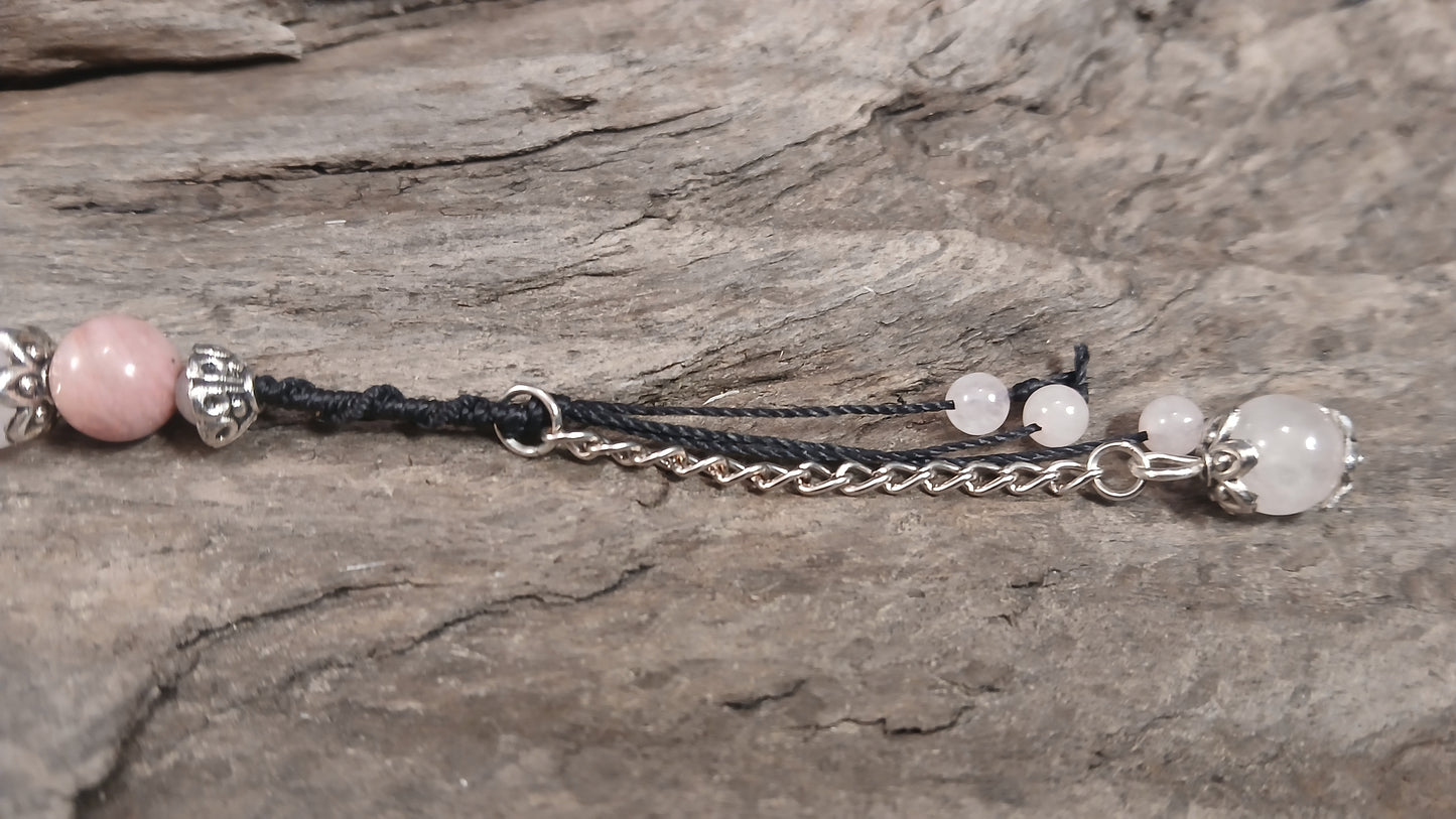 Amazonite, Rhodonite & Rose Quartz