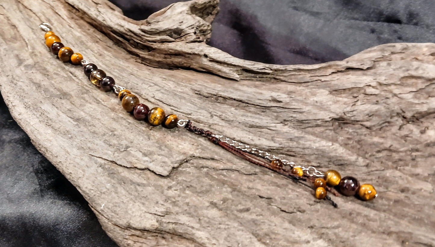 Smokey Quartz, Garnet and Tigers Eye