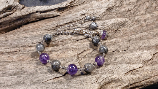 Amethyst & Larvikite