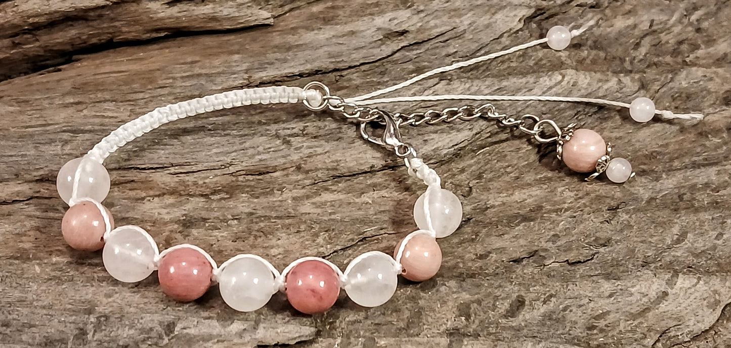 Rose Quartz & Rhodonite