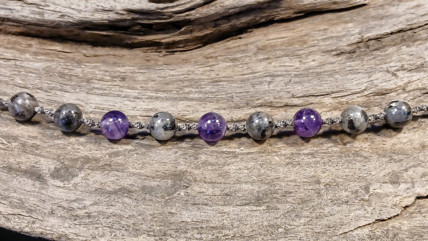 Amethyst & Larvikite