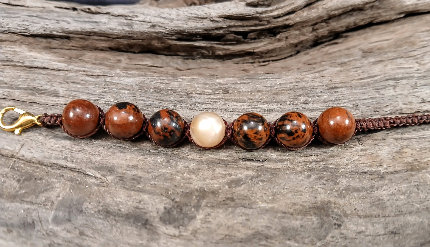 Sunstone & Mahogany Obsidian