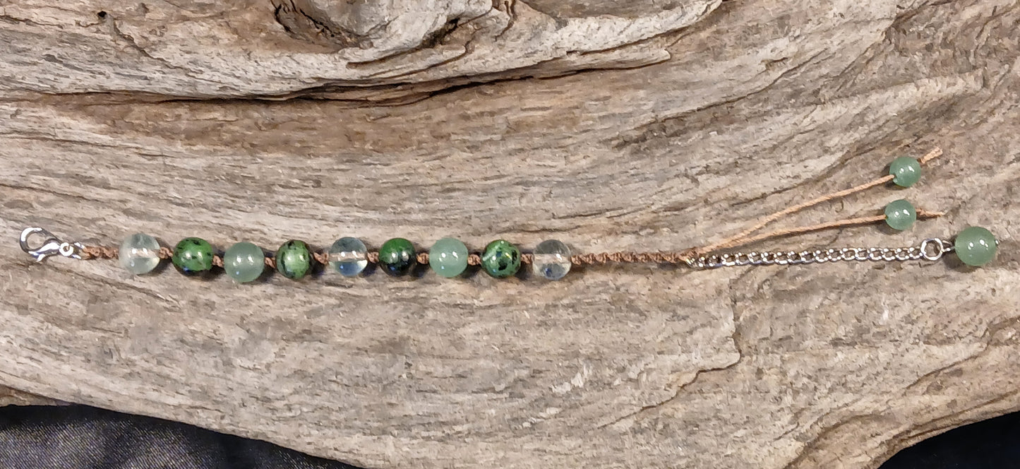 Flourite, Zoisite & Adventurine