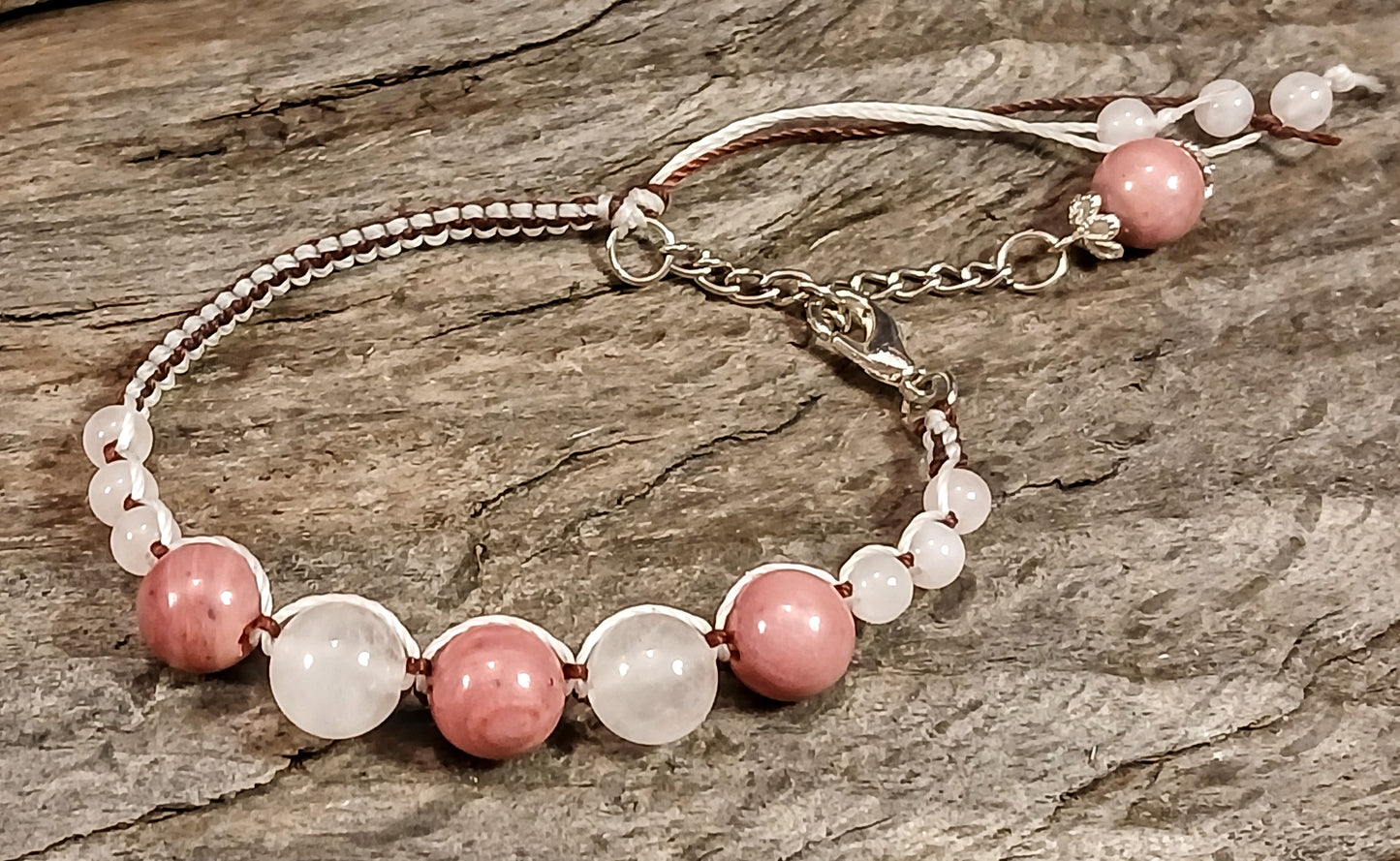 Rhodonite & Rose Quartz