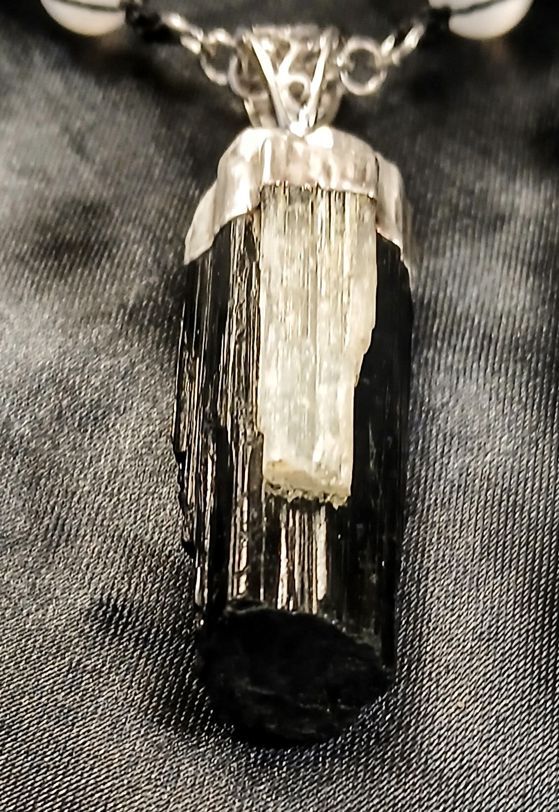 Black Tormaline & Selenite with Quartz Set