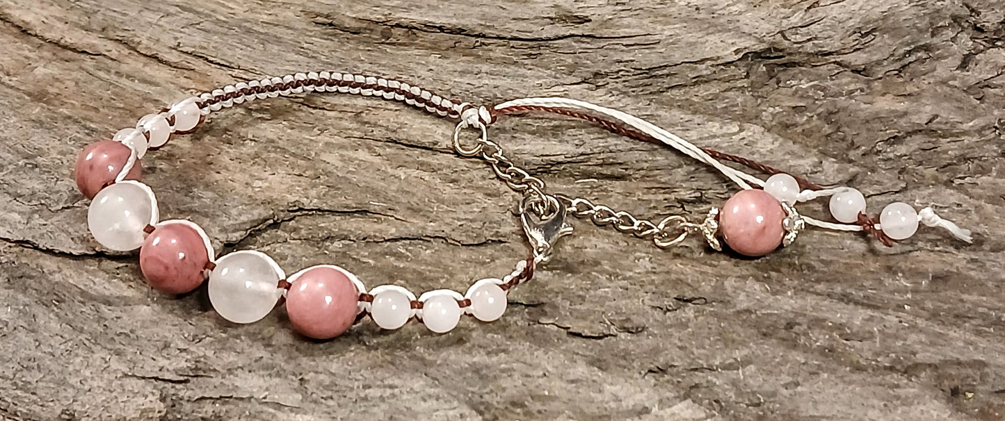 Rhodonite & Rose Quartz
