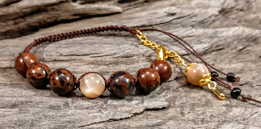 Sunstone & Mahogany Obsidian