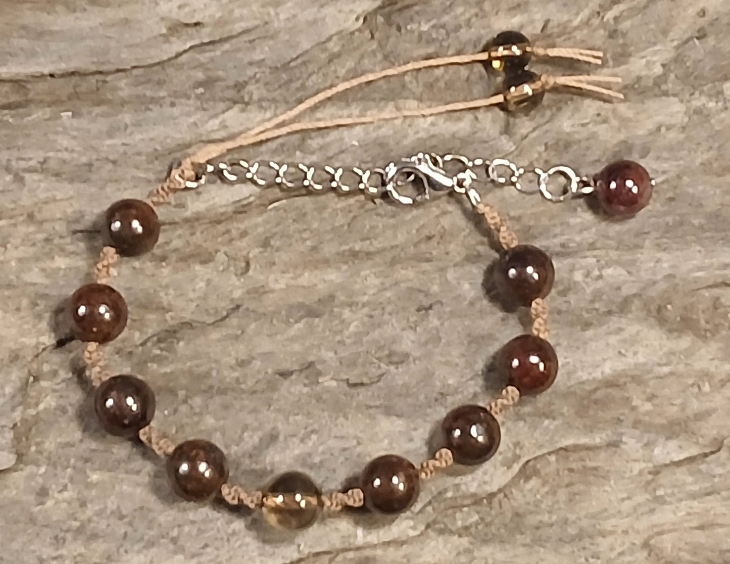 Smokey Quartz and Garnet