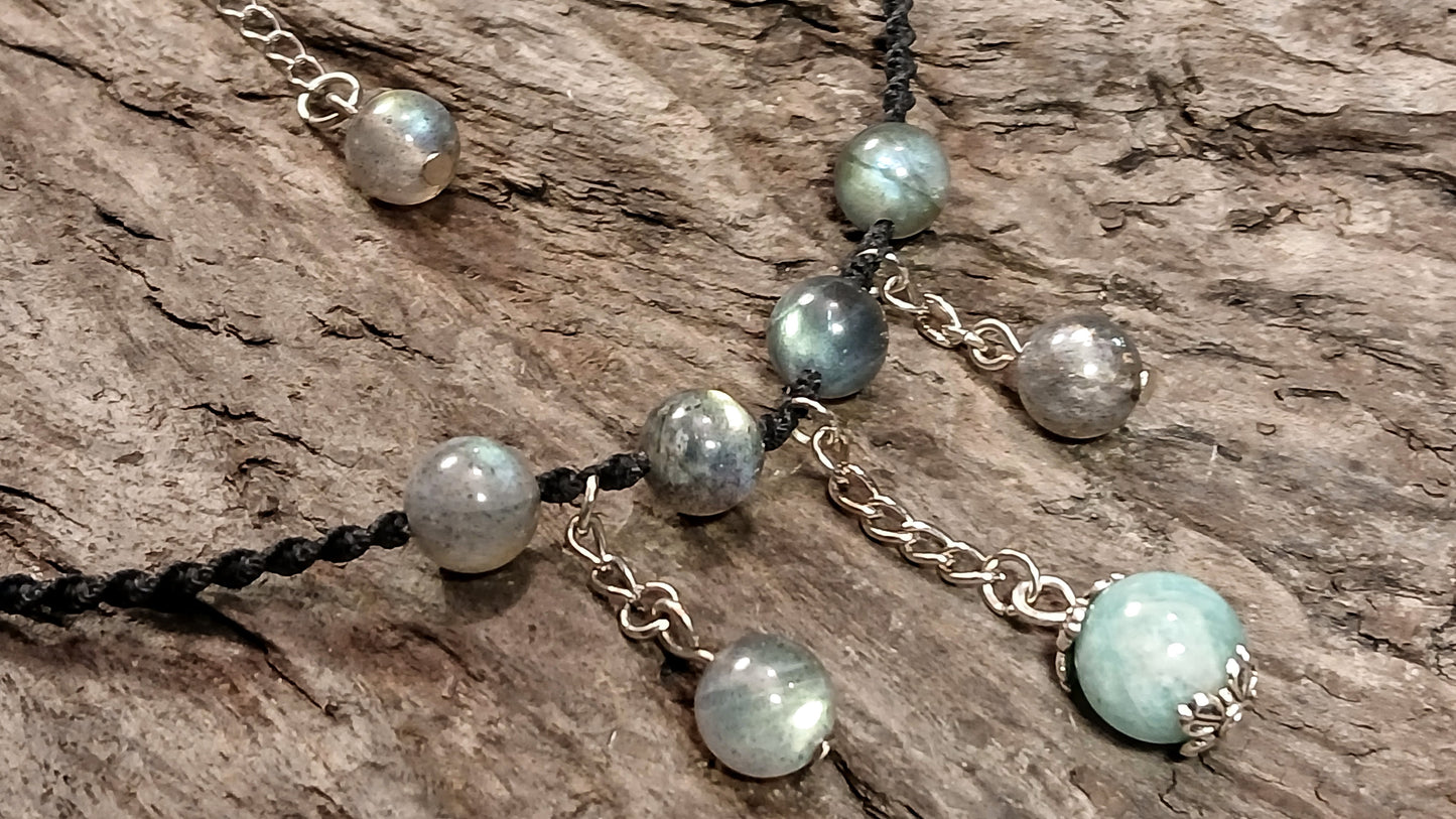 Amazonite & Labradorite Choker