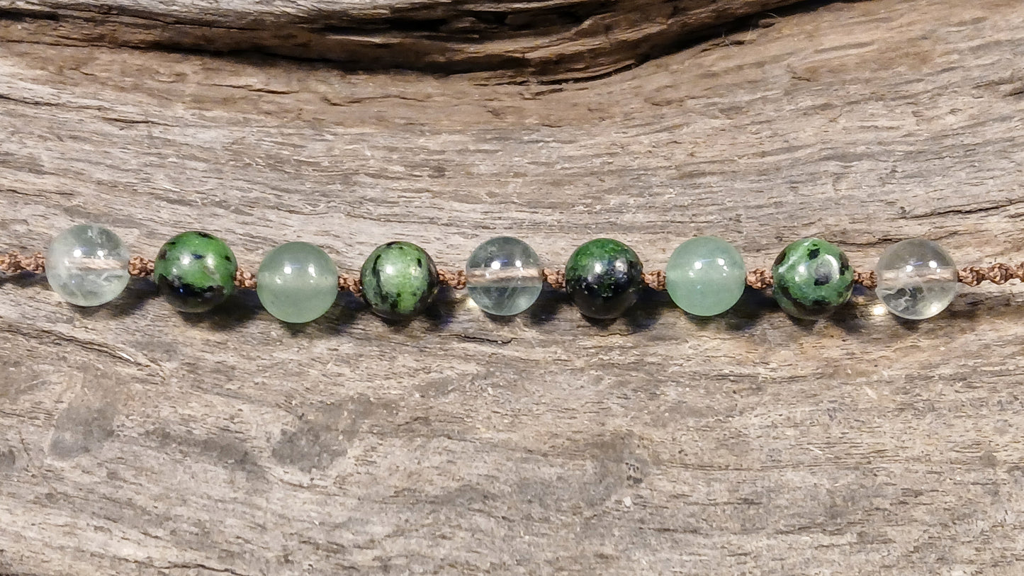 Flourite, Zoisite & Adventurine