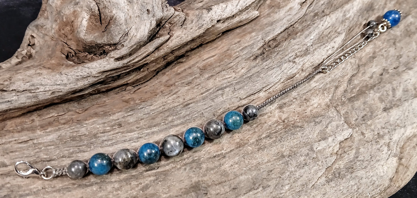 Larvikite & Blue Apatite