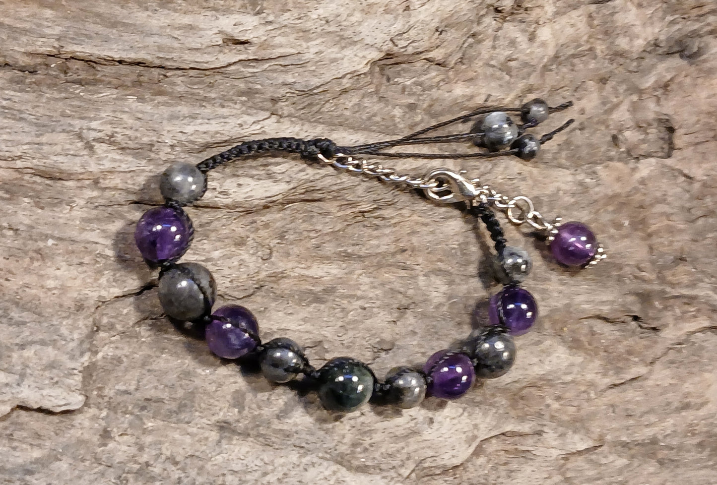 Eagle Eye, Larvikite and Amethyst
