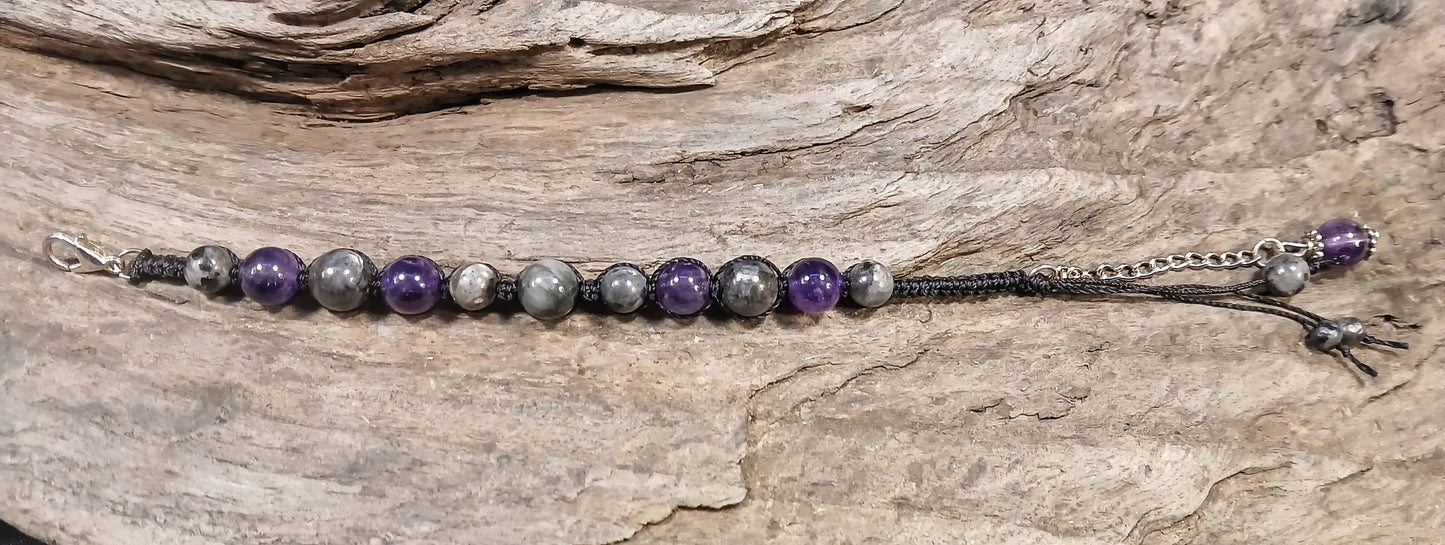 Eagle Eye, Larvikite and Amethyst