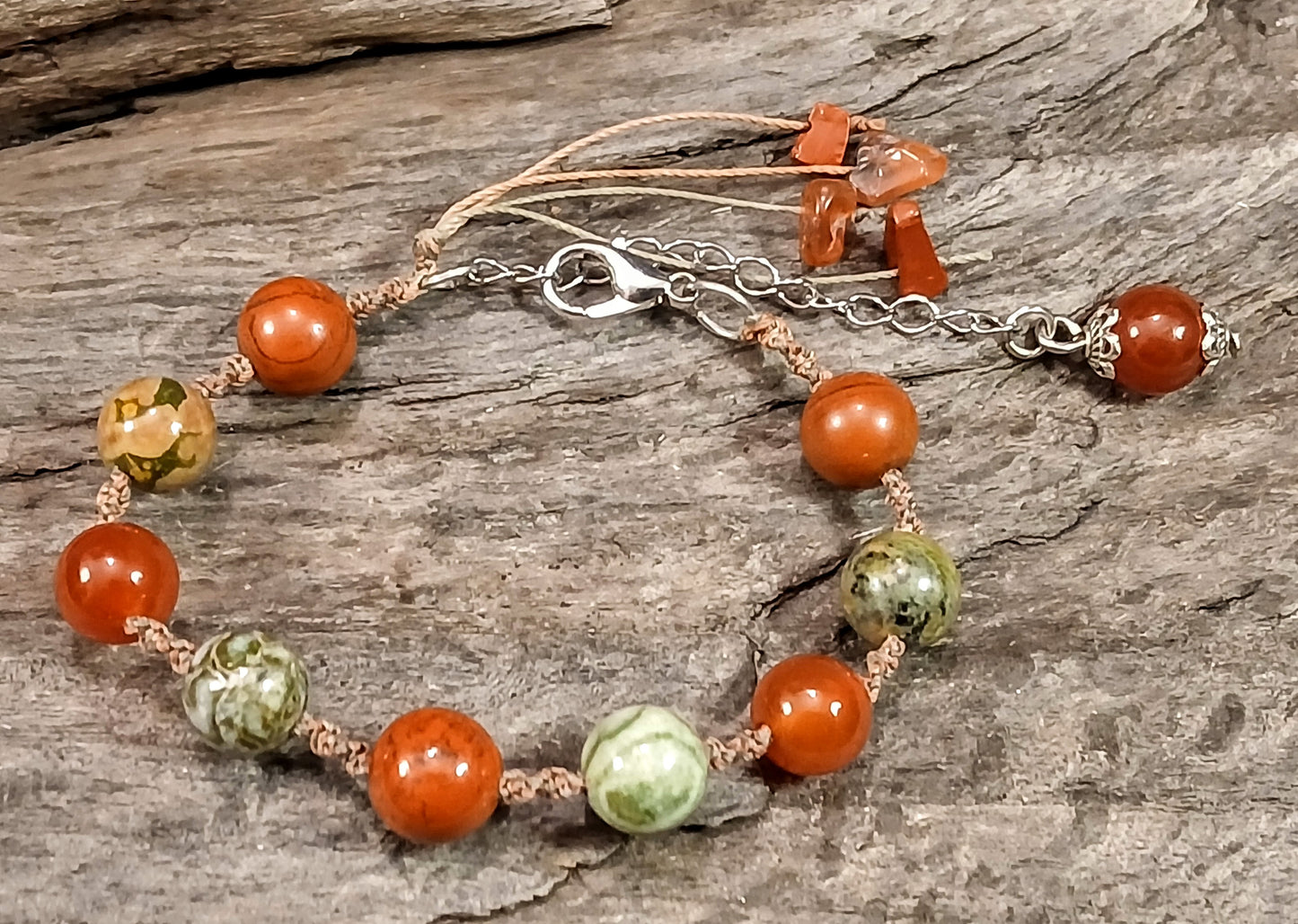 Red and Green Jasper & Carnelian