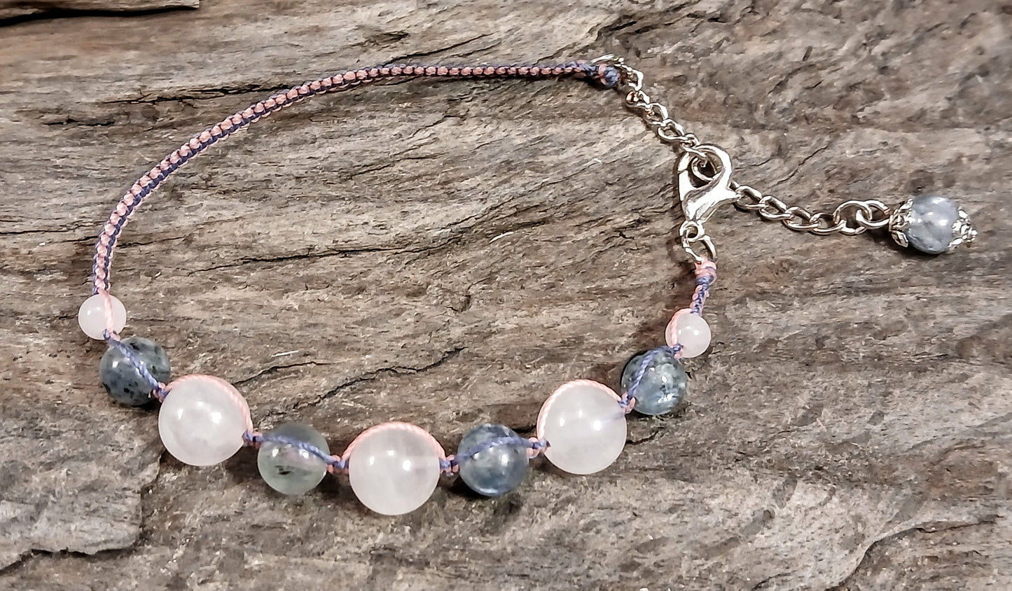 Rose Quartz & Blue Kyanite