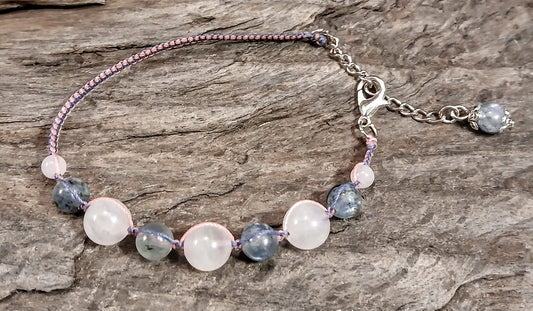 Rose Quartz & Blue Kyanite